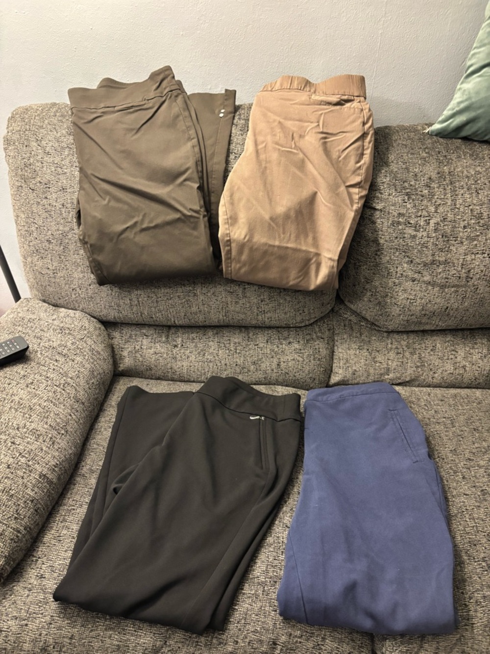 Classic Women's Tailored Trousers — Black, Navy, Brown & Tan